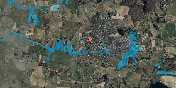 Oversvømmelsesrisiko fra vandløb på Mågevej 12, 3550 Slangerup