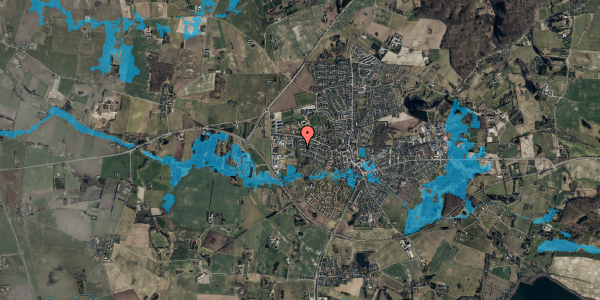 Oversvømmelsesrisiko fra vandløb på Mågevej 21, 3550 Slangerup