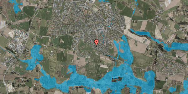 Oversvømmelsesrisiko fra vandløb på Agerhønevej 6, 3660 Stenløse
