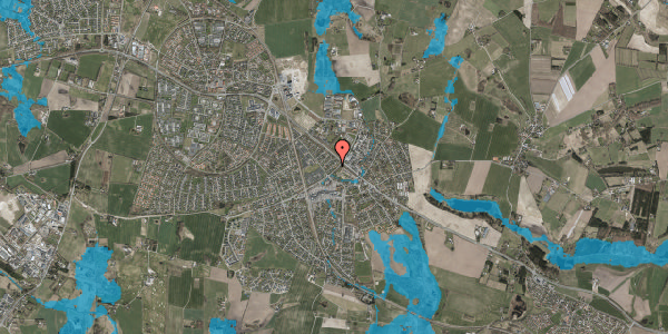 Oversvømmelsesrisiko fra vandløb på Akselsvej 10, 3660 Stenløse