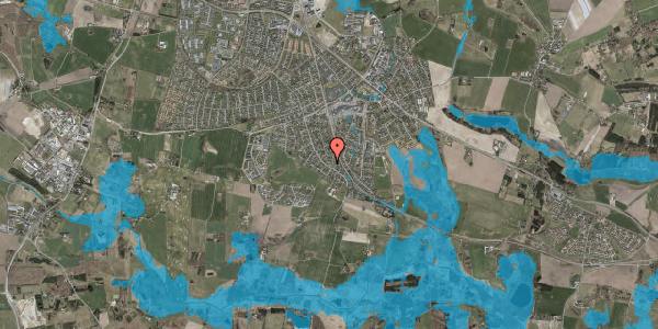 Oversvømmelsesrisiko fra vandløb på Bauneholmvej 43, 3660 Stenløse