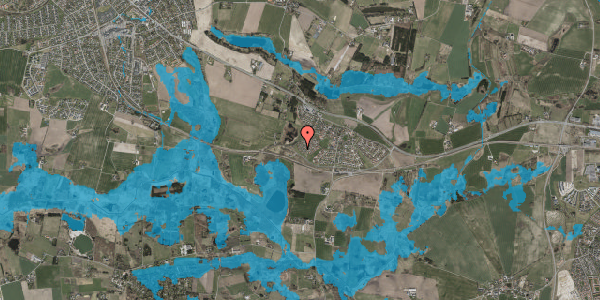 Oversvømmelsesrisiko fra vandløb på Brøndsted 133, 3670 Veksø Sjælland