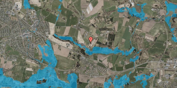 Oversvømmelsesrisiko fra vandløb på Egebjergvej 5, 3670 Veksø Sjælland