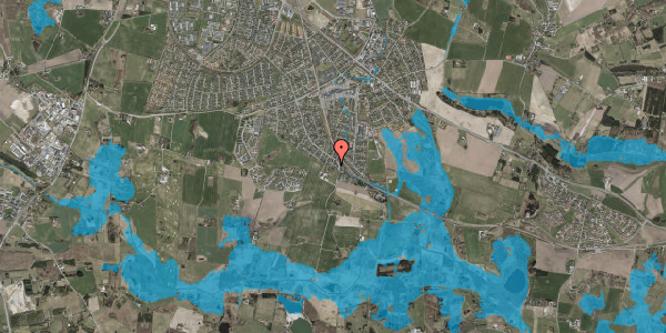 Oversvømmelsesrisiko fra vandløb på Falkevej 12, 3660 Stenløse