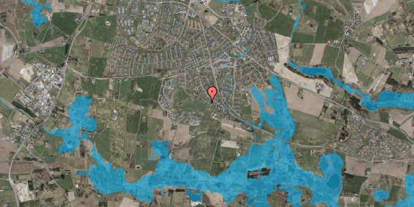 Oversvømmelsesrisiko fra vandløb på Fasanvej 19, 3660 Stenløse