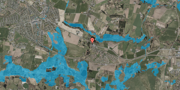 Oversvømmelsesrisiko fra vandløb på Hesselholm 206, 3670 Veksø Sjælland