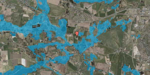 Oversvømmelsesrisiko fra vandløb på Hovevej 63, 3670 Veksø Sjælland