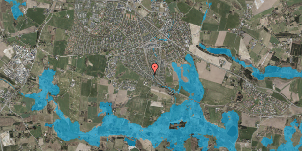 Oversvømmelsesrisiko fra vandløb på Høgevej 1, 3660 Stenløse
