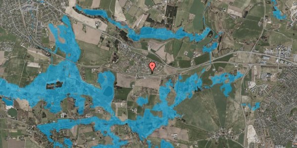 Oversvømmelsesrisiko fra vandløb på Kelsted 101, 3670 Veksø Sjælland