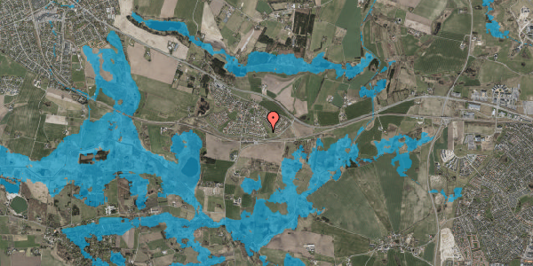 Oversvømmelsesrisiko fra vandløb på Kelsted 108, 3670 Veksø Sjælland