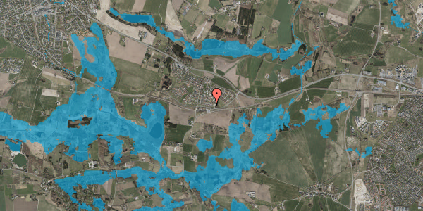 Oversvømmelsesrisiko fra vandløb på Kelsted 109, 3670 Veksø Sjælland