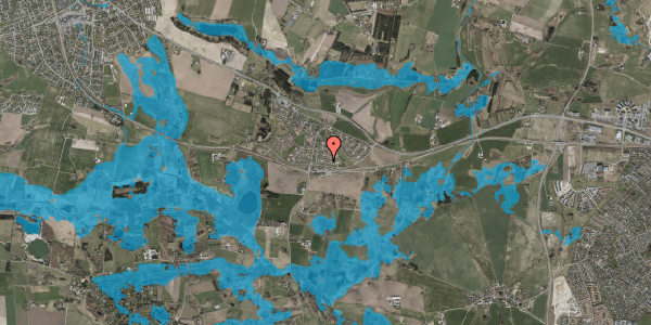 Oversvømmelsesrisiko fra vandløb på Kelsted 125, 3670 Veksø Sjælland