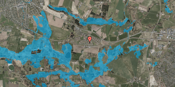Oversvømmelsesrisiko fra vandløb på Kelsted 137, 3670 Veksø Sjælland