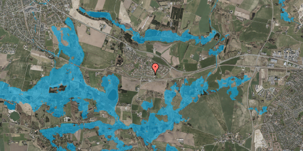 Oversvømmelsesrisiko fra vandløb på Kelsted 147, 3670 Veksø Sjælland