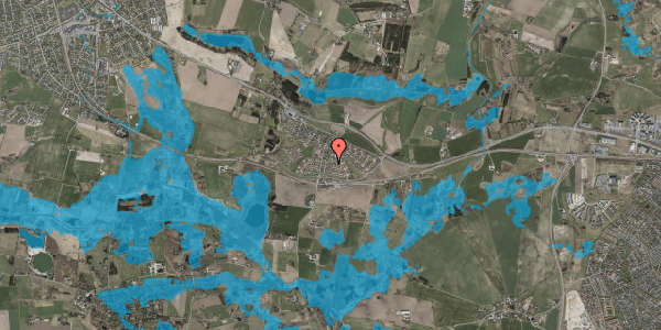 Oversvømmelsesrisiko fra vandløb på Kelsted 217, 3670 Veksø Sjælland