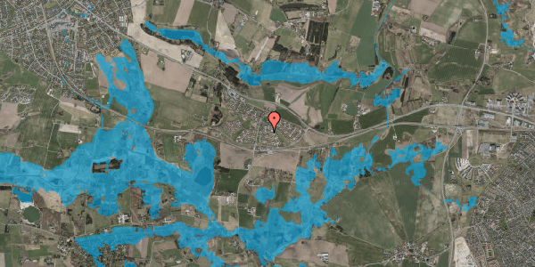 Oversvømmelsesrisiko fra vandløb på Kelsted 307, 3670 Veksø Sjælland