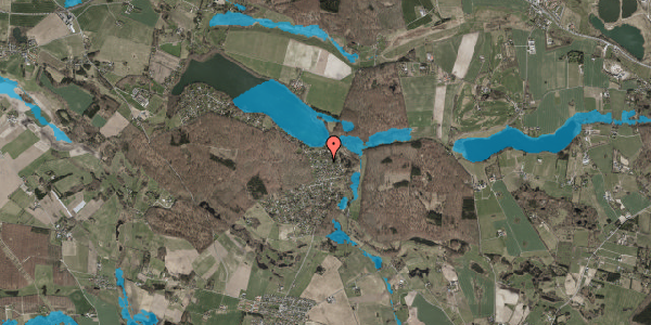 Oversvømmelsesrisiko fra vandløb på Klokkekildevej 61, 3550 Slangerup