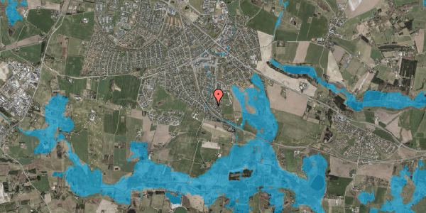 Oversvømmelsesrisiko fra vandløb på Præstegårdsvej 1, 3660 Stenløse