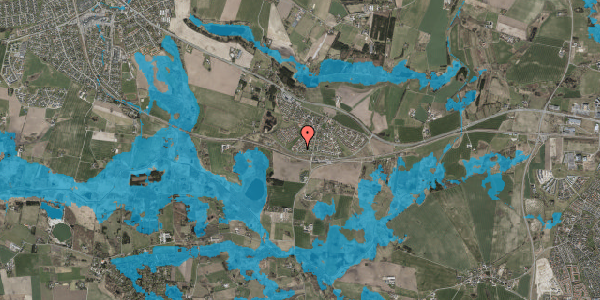Oversvømmelsesrisiko fra vandløb på Skibsted 122, 3670 Veksø Sjælland