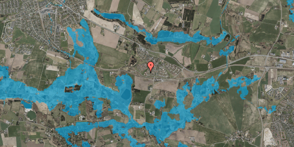 Oversvømmelsesrisiko fra vandløb på Skibsted 209, 3670 Veksø Sjælland