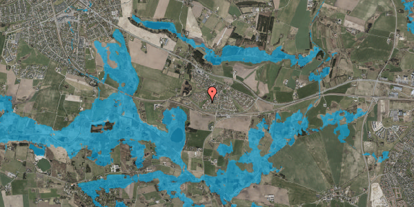 Oversvømmelsesrisiko fra vandløb på Skibsted 245, 3670 Veksø Sjælland