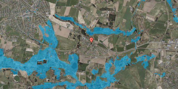 Oversvømmelsesrisiko fra vandløb på Slotsgyden 2, 1. 4, 3670 Veksø Sjælland