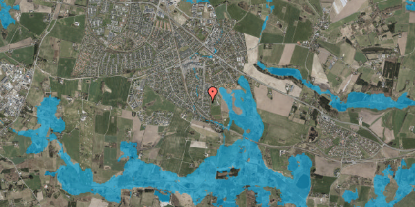 Oversvømmelsesrisiko fra vandløb på Slåenvej 10, 3660 Stenløse