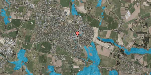 Oversvømmelsesrisiko fra vandløb på Egedal Centret 10, 3660 Stenløse