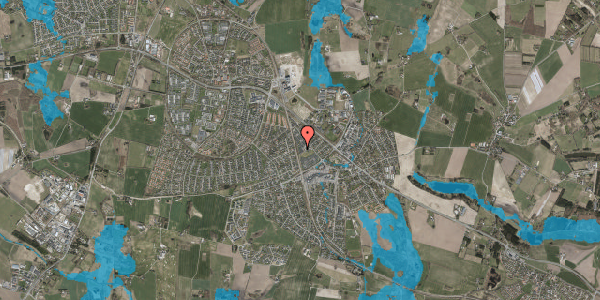 Oversvømmelsesrisiko fra vandløb på Terkelvej 37, 3660 Stenløse