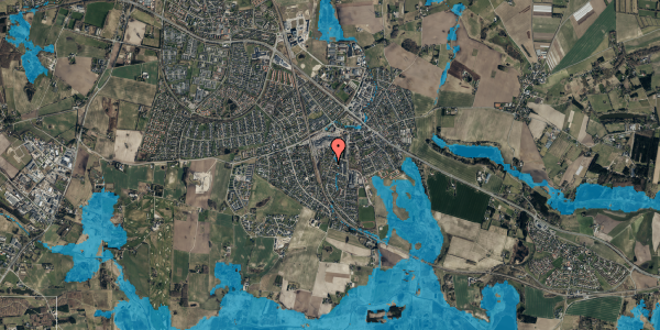 Oversvømmelsesrisiko fra vandløb på Toftholmvej 22, 3660 Stenløse