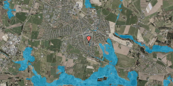 Oversvømmelsesrisiko fra vandløb på Toftholmvej 38, 3660 Stenløse