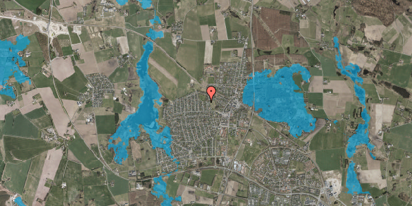 Oversvømmelsesrisiko fra vandløb på Agavevej 13, 3650 Ølstykke