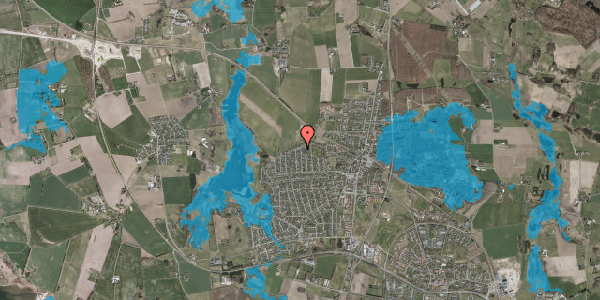 Oversvømmelsesrisiko fra vandløb på Druevej 27, 3650 Ølstykke
