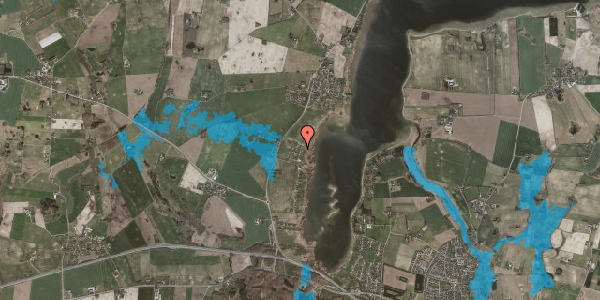 Oversvømmelsesrisiko fra vandløb på Fuglebakken 7, 4060 Kirke Såby