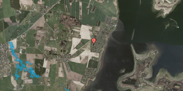 Oversvømmelsesrisiko fra vandløb på Harekærgårdsvej 14, 4070 Kirke Hyllinge