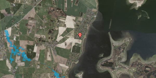 Oversvømmelsesrisiko fra vandløb på Harekærgårdsvej 60, 4070 Kirke Hyllinge