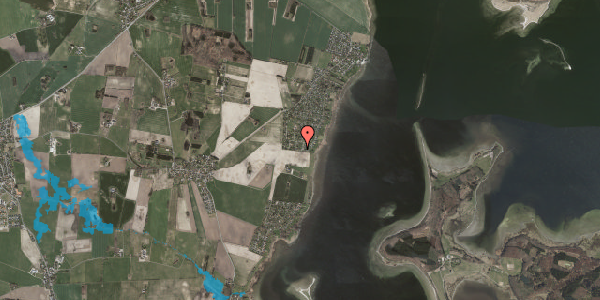 Oversvømmelsesrisiko fra vandløb på Harekærgårdsvej 74, 4070 Kirke Hyllinge