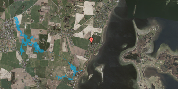 Oversvømmelsesrisiko fra vandløb på Hasselvej 21, 4070 Kirke Hyllinge