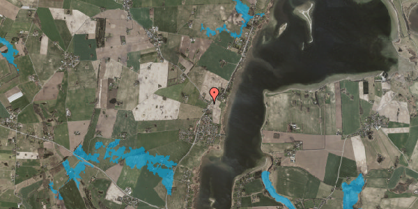 Oversvømmelsesrisiko fra vandløb på Karlebyvej 1, 4070 Kirke Hyllinge