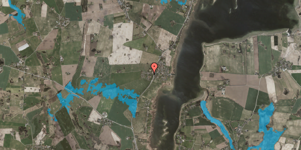Oversvømmelsesrisiko fra vandløb på Lyndbyparken 20, 4070 Kirke Hyllinge