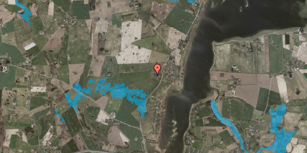 Oversvømmelsesrisiko fra vandløb på Lyndbyparken 41, 4070 Kirke Hyllinge