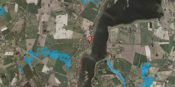 Oversvømmelsesrisiko fra vandløb på Ved Fjorden 14, 4070 Kirke Hyllinge
