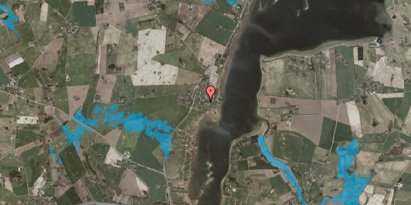 Oversvømmelsesrisiko fra vandløb på Øreholmvej 12B, 4070 Kirke Hyllinge