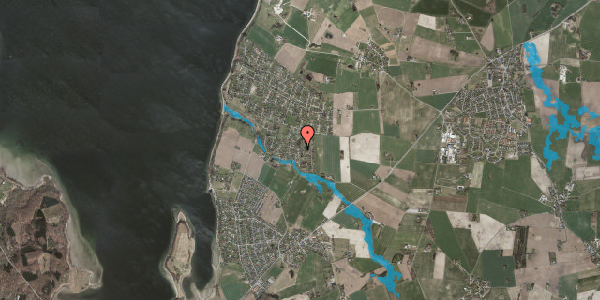 Oversvømmelsesrisiko fra vandløb på Åbakken 14, 4070 Kirke Hyllinge