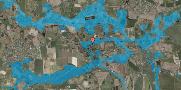 Oversvømmelsesrisiko fra vandløb på Birkevang 24, 3670 Veksø Sjælland
