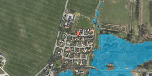 Oversvømmelsesrisiko fra vandløb på Bredekæret 4, 4000 Roskilde