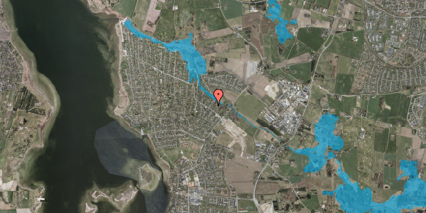 Oversvømmelsesrisiko fra vandløb på Elmevej 3, 4040 Jyllinge