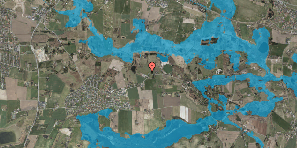 Oversvømmelsesrisiko fra vandløb på Holmevej 31, 3670 Veksø Sjælland