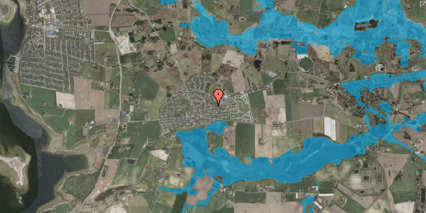 Oversvømmelsesrisiko fra vandløb på Mosegårdsvej 10A, 4000 Roskilde