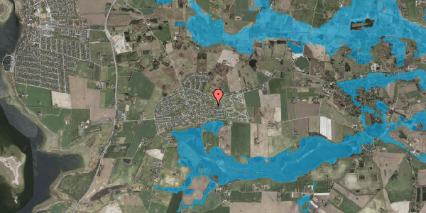 Oversvømmelsesrisiko fra vandløb på Mosegårdsvej 10C, 4000 Roskilde